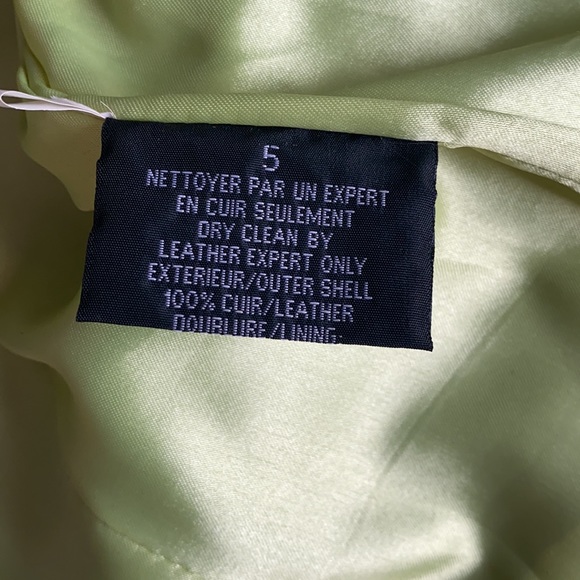 Genuine Green Leather Jacket - Picture 3 of 3